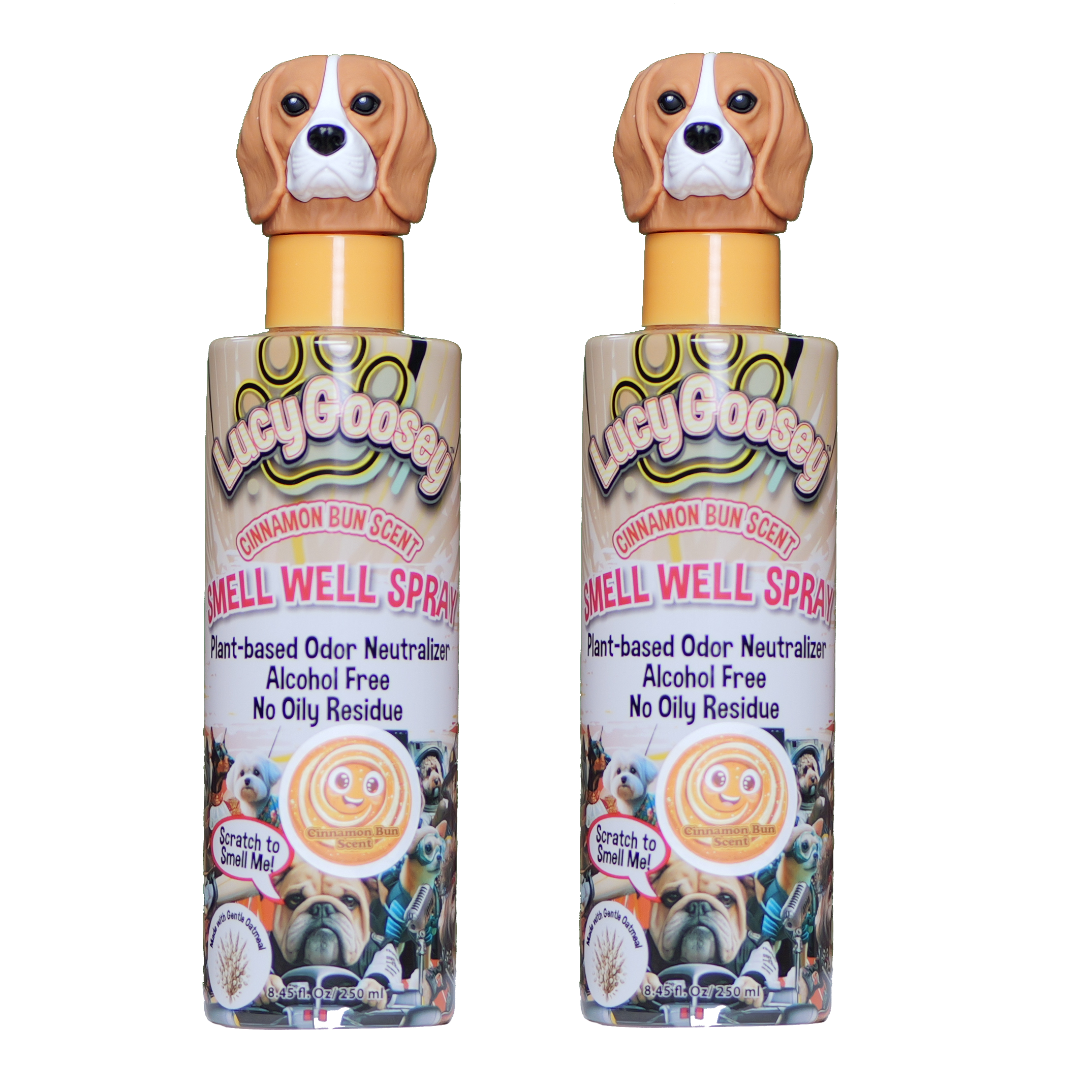 Lucy Goosey Smell Well Spray - Cinnamon Bun 2-Pack