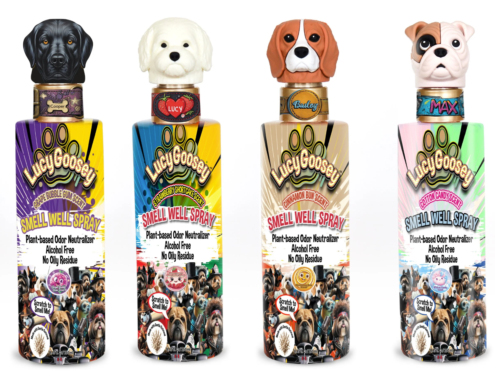Lucy Goosey Smell Well Spray - 4 Pack Multi Scents
